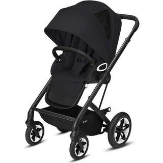 Cybex TALOS S Lux Duovogn inkl. Beemoo Route i-Size Autostol Baby & ISOFIX Base, Moon Black/Black Stone