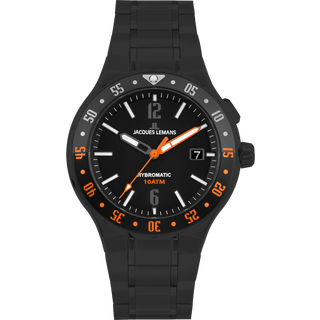 Jacques Lemans 1-2109I Hybromatic Herrenuhr 42mm