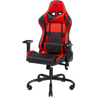 DELTACO Gaming DC210R Gaming Stol - PU-læder - Sort/Rød