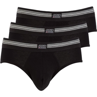 Jockey 3-pak Cotton Stretch Brief - Black - Small * Kampagne *