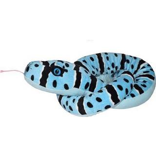 Wild Republic Colourful Plush Snake Blue Rock Rattlesnake 137 cm