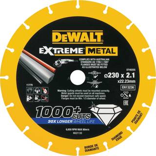 Dewalt Extreme Metal Diamond Edge Diamantskæreskive 230 x 22,23 x 2,1 mm