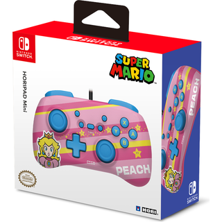 HORI PAD Mini (Super Mario Series - Peach) - Wired Controller - Nintendo Switch