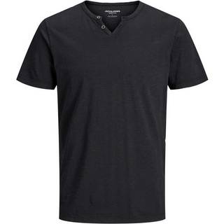 Melange Split Hals T-shirt
