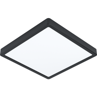 EGLO FUEVA 5 plafond 285x285 mm, 3000K, IP44, sort