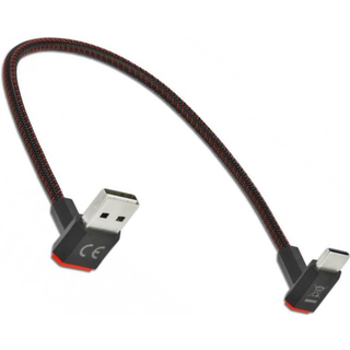Delock Easy USB-A 2.0 / USB-C 3.1 - Op/nedad vinklet - 0.20 m