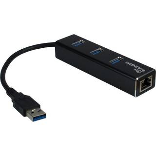 Inter-Tech Argus IT-310 USB hub - 3 ports - Sort