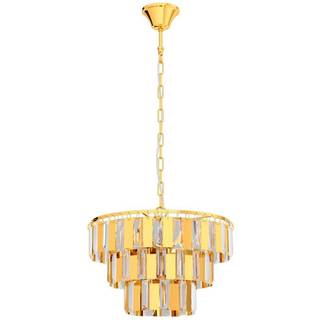 Eglo Eglo Chrome Erseka Crystal Elements & Steel Pendant Ceiling Light