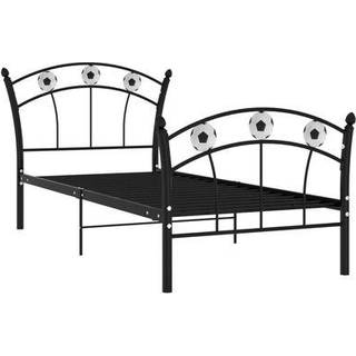 Sengestel 90X200 Fodbolddesign Metal - Lyserød