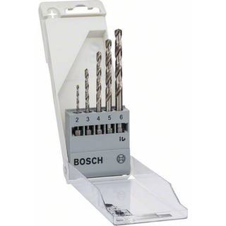 BOSCH Metalborsæt HSS-G, DIN 338 med 5 dele, 2-6 mm 2-6 mm
