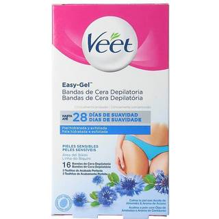 Hårfjerning Veet Expert Bikini & Armpits Koldvoksstrimler Normal Skin 16 stk.
