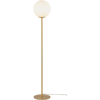 Aneta Molekyl sort/røgfarvet glas gulvlampe