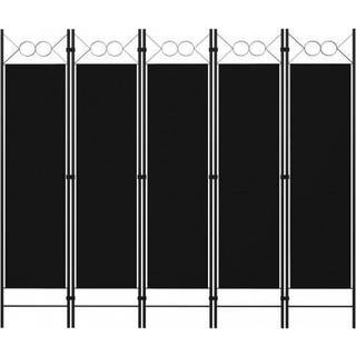 5-panels rumdeler 200x180 cm cremefarvet