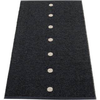 Gulvtæppe Peg, 70 x 140 cm., black/linen
