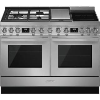 CPF120IGMPX Portofino gas-/induktionskomfur, rustfrit stål