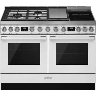 CPF120IGMPWH Portofino gas-/induktionskomfur, hvid