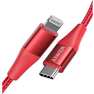 Anker PowerLine+II 1,8m USB-C PD til Lightning Kabel, Rød