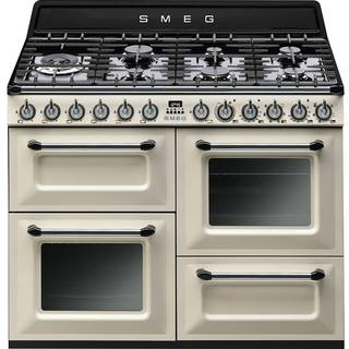 Smeg TR4110P1 10 Victoria gaskomfur med 3 ovne 110 cm, creme
