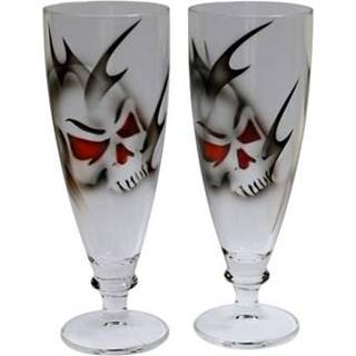 Skull ølglas 38cl, 2-pak - Nybro