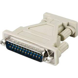 DELTACO Adapter 9-pin D-Sub (DB-9) Female 25-pin D-Sub (DB-25) Male