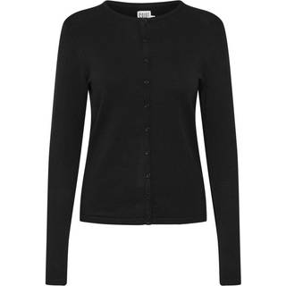 Saint Tropez MilaSZ R-Neck Cardigan - Sort - Str XL - Damer