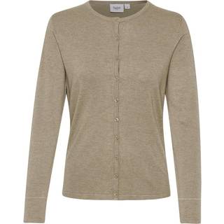 Saint Tropez MilaSZ R-Neck Cardigan - Natur - Str L - Damer