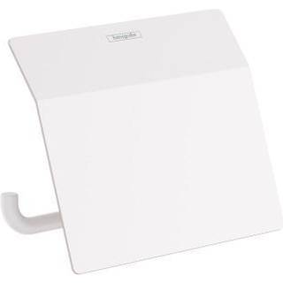 Hansgrohe AddStoris papirholder m/låg - mat hvid