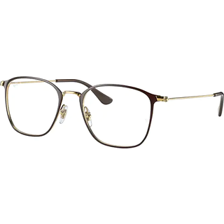 Ray-Ban RX6466 2905 49 Briller Mænd Brun - Brown Gold - 49mm