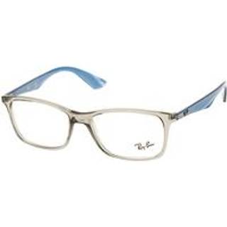 Ray - Ban Unisex RX7047 5769 Optiske stel Injiceret Grå Transparent Firkantet Normal
