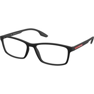 Prada Linea Rossa Mand PS 04MV LIFESTYLE 1BO1O1 Optiske stel Nylon Sort Transparent Firkantet Normal