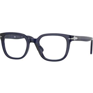 Persol Unisex PO3263V 181 Optiske stel Acetat Blå Transparent Firkantet Normal