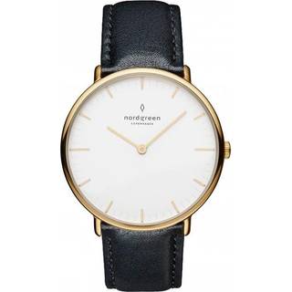 Nordgreen Native 36 mm NR36GOLEBLXX - Unisex - 36 mm - Analog - Quartz - Safirglas
