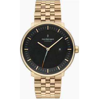 X Christopher Philosopher PH36GO5LGOBLCH Ur, Guld/Sort, 36 mm