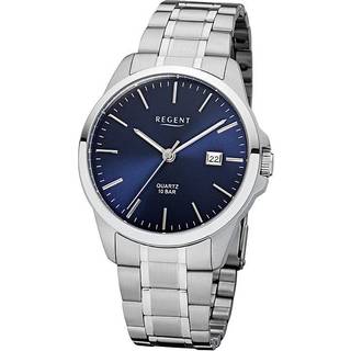 Regent F-1011 Uhr für Herren mit Stahlband Blau
