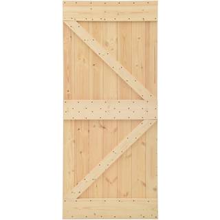 dør 100x210 cm massivt fyrretræ