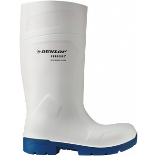 DUNLOP Purofort Multigrip Hvid PU Jobstøvle (herrelæst) EN ISO 20347 O4 SRC Str. 45