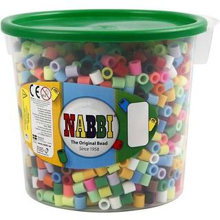 Nabbi JUMBO Rørperler 10x10 mm - 2450 Assorterede