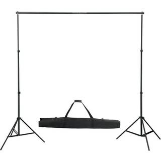 fotostudieudstyr med lamper, paraplyer, baggrund og reflektor
