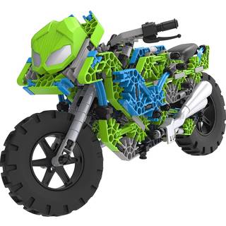 K'Nex Mega Motorcykelbygningss?t - Alder 9+ - 456 dele - Arbejdsoph?ng Autentisk replika -model Avanceret STEM -bygning Leget?j til drenge og pig