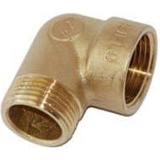 Vinkel 1.1/4", muffe/nippel. Messing
