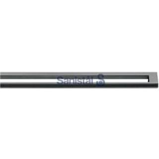 Unidrain 1910 Highline ramme, 700 mm, højde 15 mm, Børstet stål