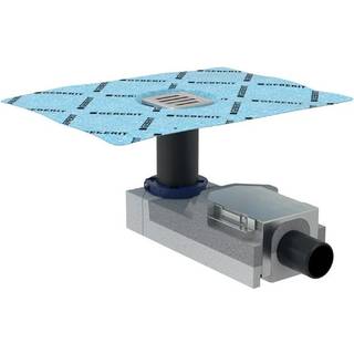 Geberit gulvafløb til brusenicher til betonhøjde ved indløb 90–220 mm: d=50mm