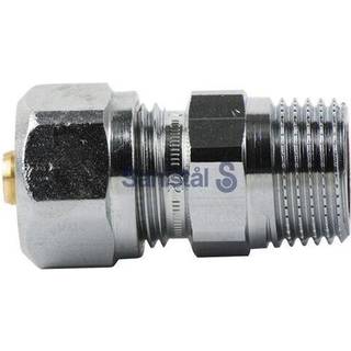 TA kompressionsovergang 3/8"-15x2,5mm til pex, med nippel