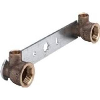 Viega Gemini montageblok 12 mm x 1/2" x 150 mm rødgods