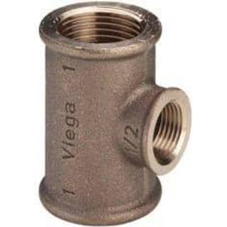 Viega T-stykke 1/4" rødgods
