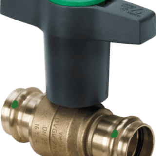 Viega Easytop kuglehane 42 mm rødgods
