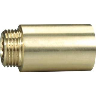 Haneforlænger 1/2" x 100 mm, muffe/nippel, rå messing
