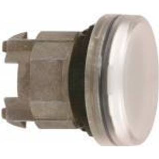 Schneider Electric Harmony signallampehoved for led med linse i hvid farve
