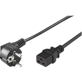 MicroConnect Apparat strømkabel (Schuko CEE7/7 C19, 16A) | 5 mete | PRIS-MATCH