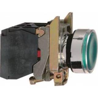 Schneider Electric Lampetryk komp grøn 24VAC/DC med LED NO+NC XB4BW33B5